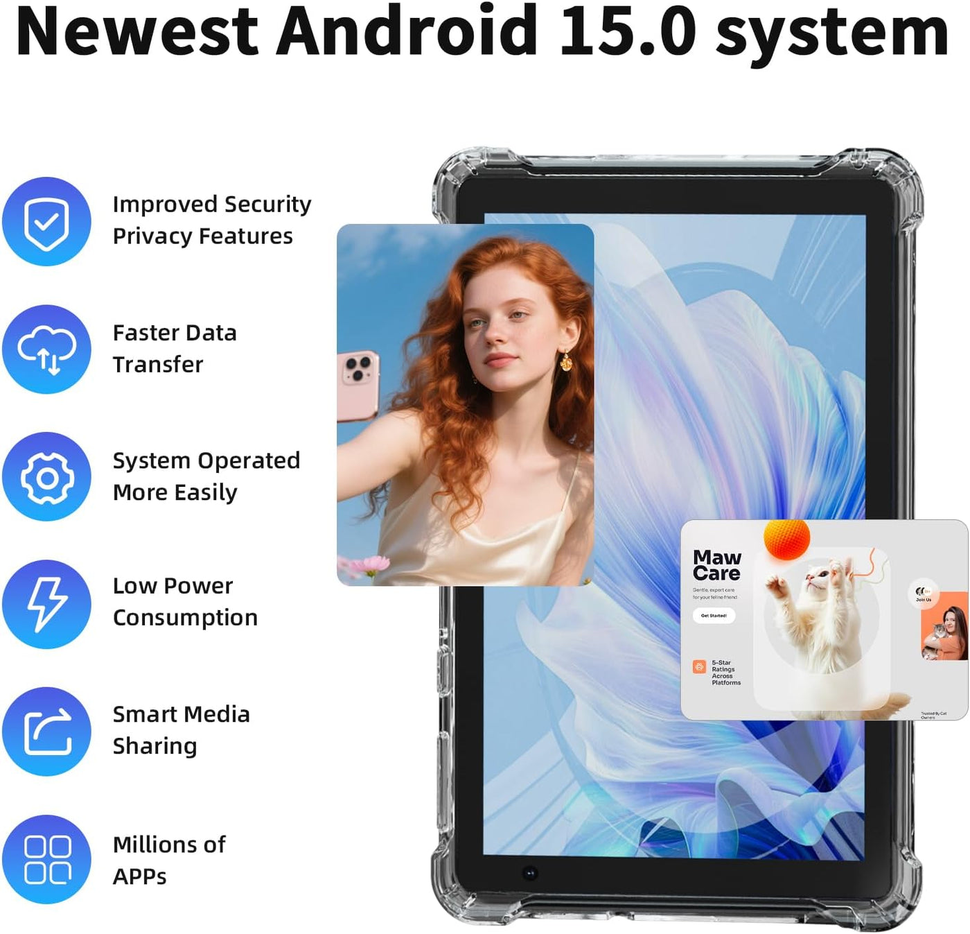 PEICHENG Tableta con Estuche Protector, 7" IPS 1024 * 600 Andro...