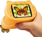Microscopio digital 1000x para niños, kits de ciencia juguete STEM para niños y niñas 3-12