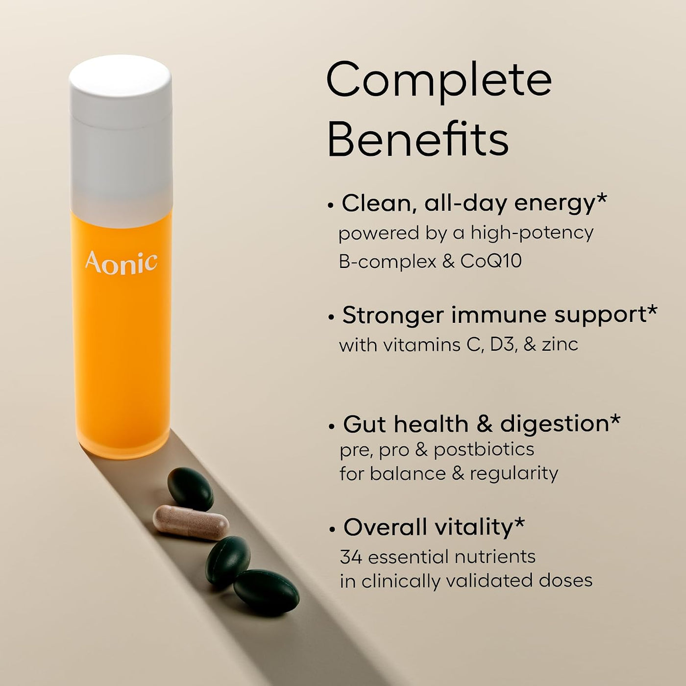 AONIC Complete Hers | Sistema diario de nutrición esencial con mult...