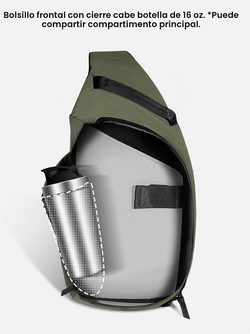 ALPAKA Metro Bandolera para el Hombro Izquierdo 7.5L - Bolso Bandolera para Hombre, Mochila de Hombro - Caben Tablet de 11" - Bandolera de un Solo Hombro