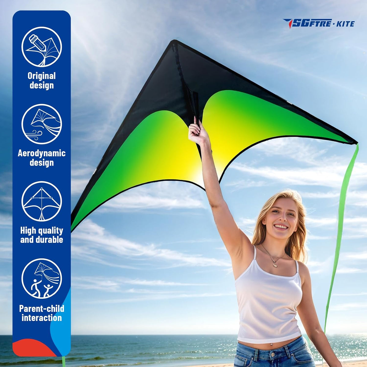 Juego de Tres Cometas Delta para Niños y Adultos, Cometas Fáciles de Volar para Adultos, Cometas Familiares Perfectas para Parques y Playa, Cometas Delta para Actividades Divertidas al Aire