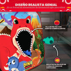 Swooc Games® - Dino Frenzy | Juegos de Corn Hole 2 en 1 para niños | Configuración de 5 segundos | Juego de lanzamiento de bolsas de frijoles de dinosaurio para niños | Juego de Cornhole para niños |