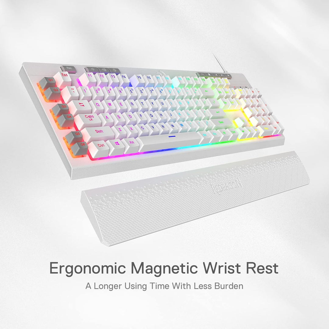 Redragon K512 Shiva Teclado de membrana retroiluminada RGB para jue...