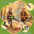 Juego de herramientas de juguete para niños, herramientas de césped de jardín 3 en 1 con sonidos y luces, volumen, juguete de malas hierbas, soplador de hojas y cortasetos, herramientas de juguete para jugar al aire libre, regalos de cumpleaños de Navidad