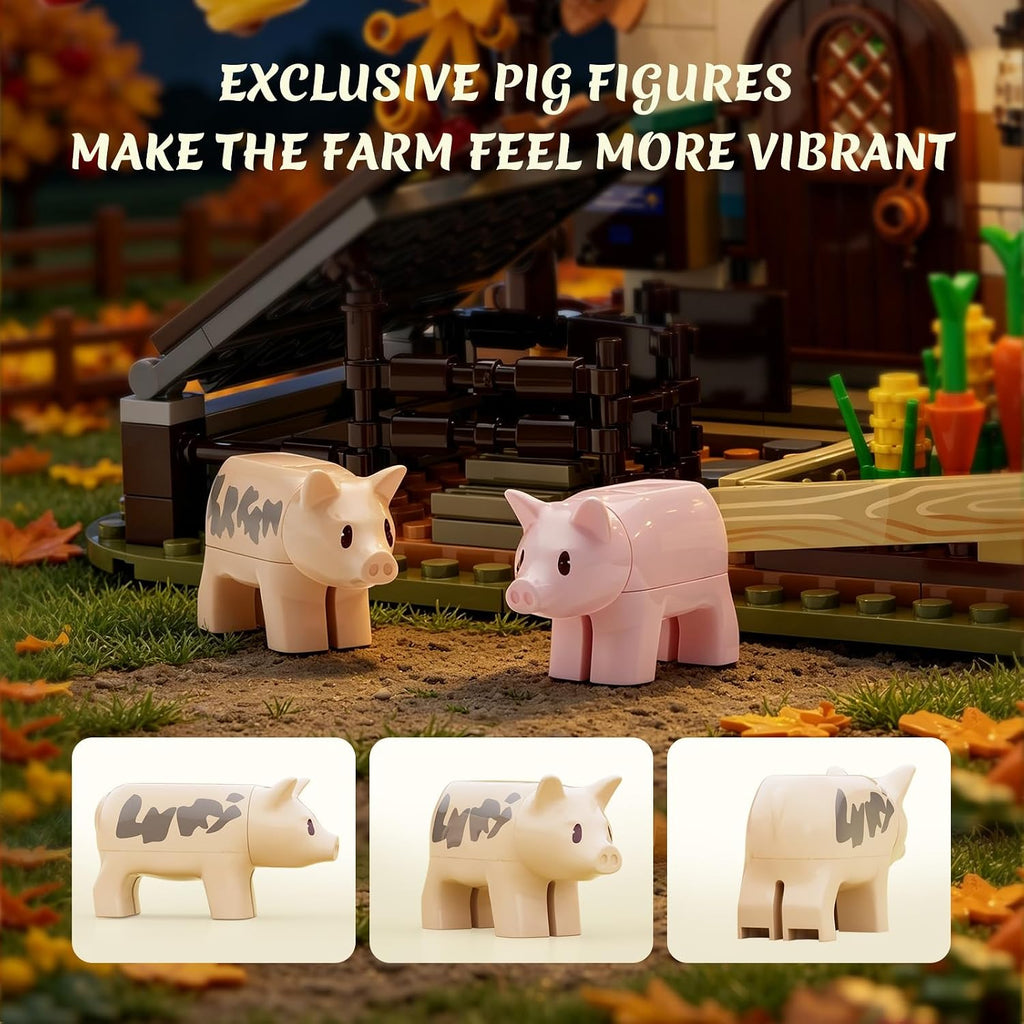 Lumibricks Granja de otoño, conjunto de construcción de iluminación