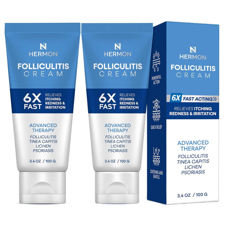 Hermon Crema para foliculitis: eficaz para la foliculitis cuero cab...