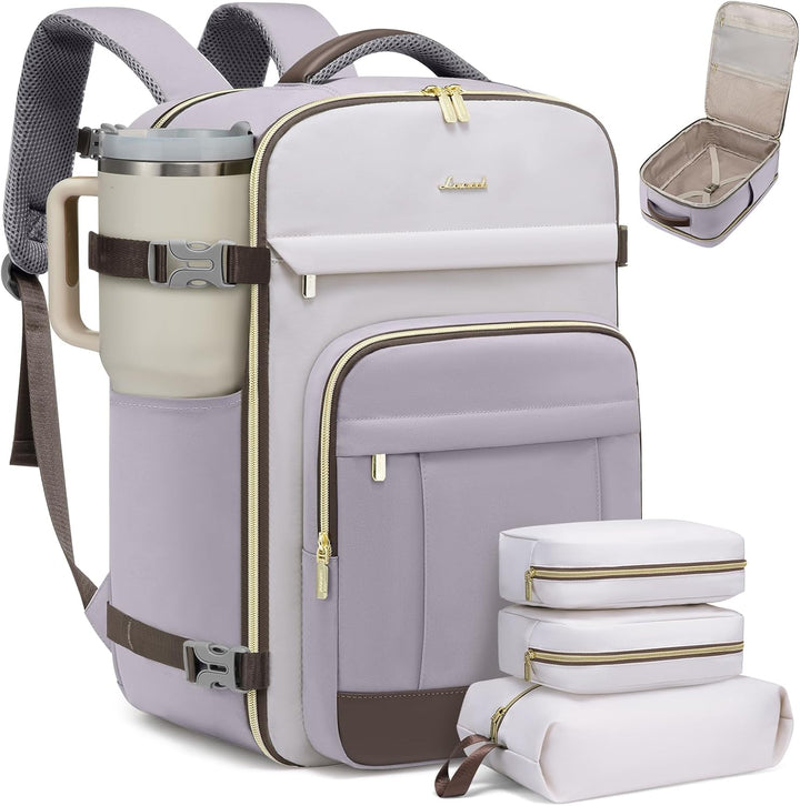 LOVEVOOK Mochila de viaje para mujeres y hombres, mochila de mano y...