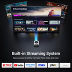 HAPPRUN 1500 ANSI - Proyector inteligente para exteriores, aplicaci...