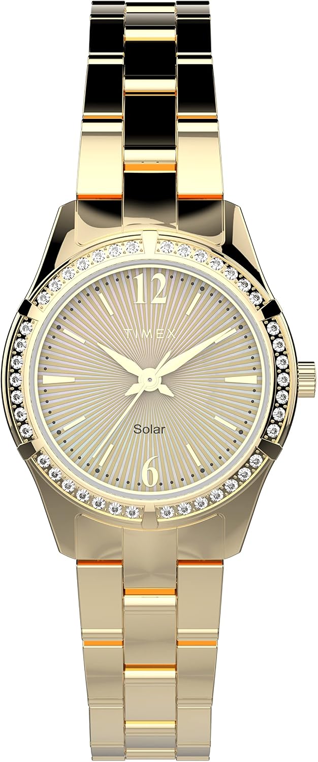 Timex Reloj Solar Premium Dress 1.102 in para mujer