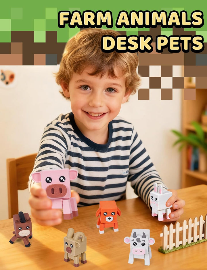 Juguetes de animales de granja Paquete de 6 unidades