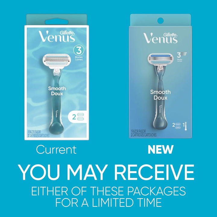 Gillette Venus Maquinilla de afeitar para mujer, 1 mango + 2 repues...