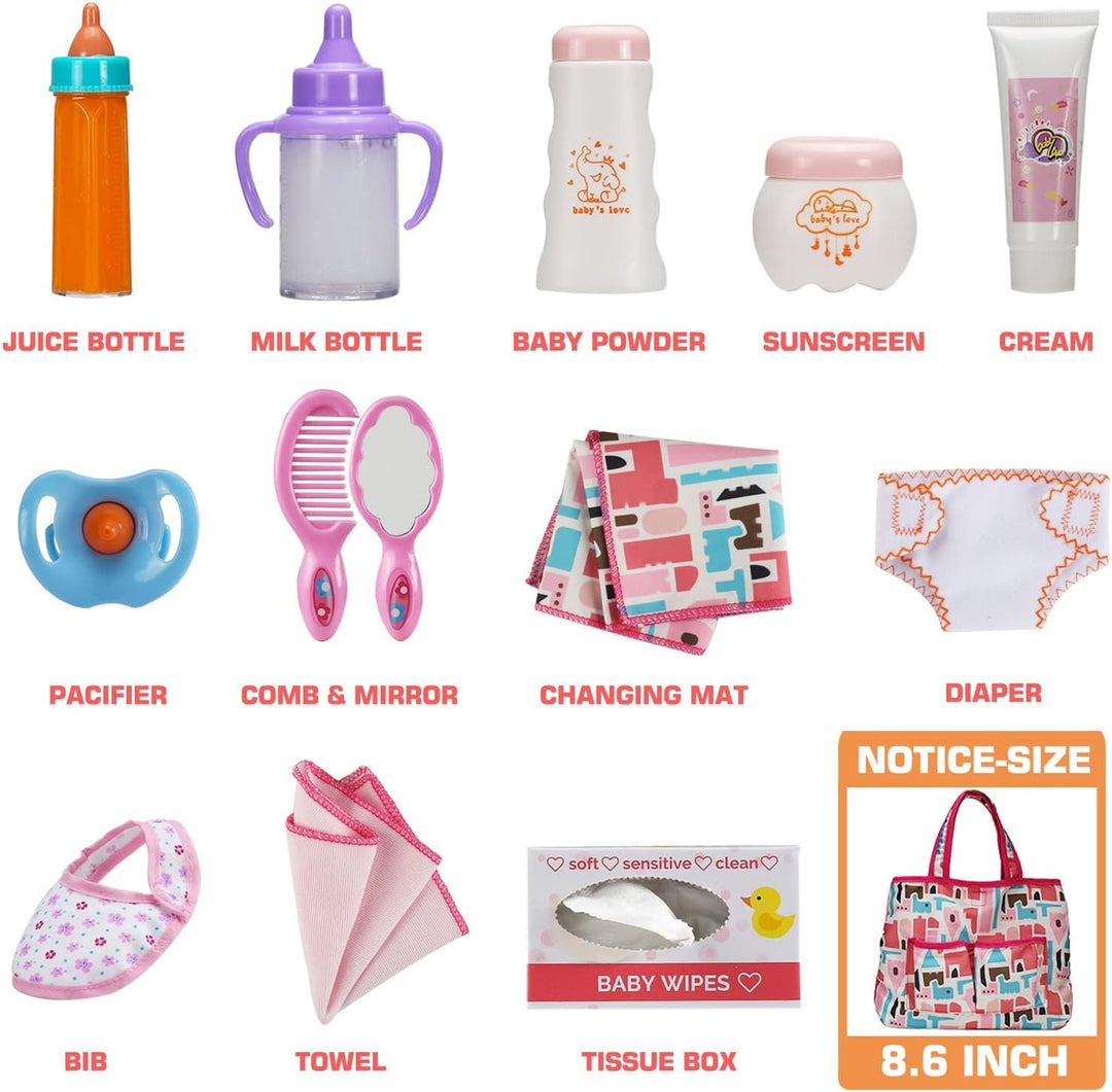 Paquete de 14 accesorios para muñecas de bebé juego de