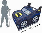 Batman Batmobile Tienda de Campaña Emergente – Casa de Juegos Grande para Interiores para Niños | Se Pliega para un Fácil Almacenamiento con Bolsa de Transporte Incluida | Exclusivo de Amazon – Sunny