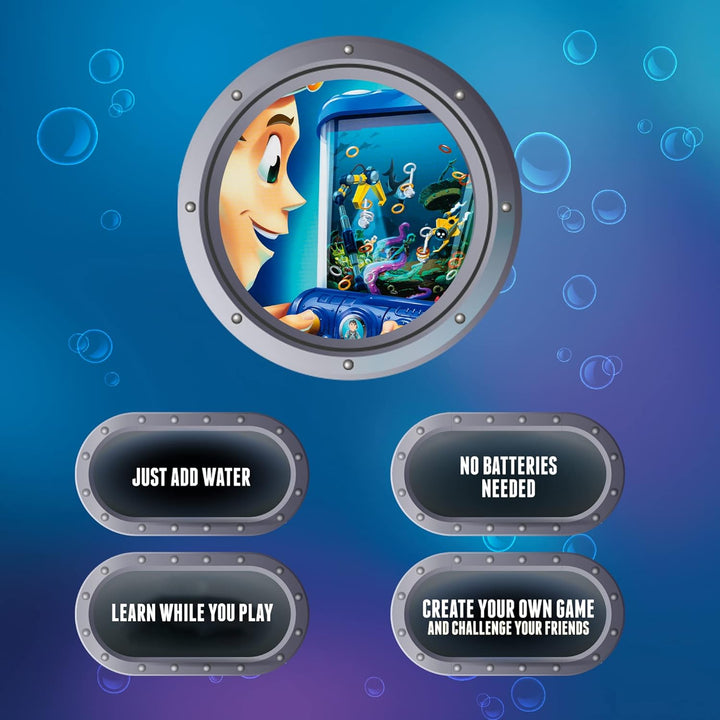 CLAWSOME! Submarings - Juego de agua portátil | Mini anillo oceánic...