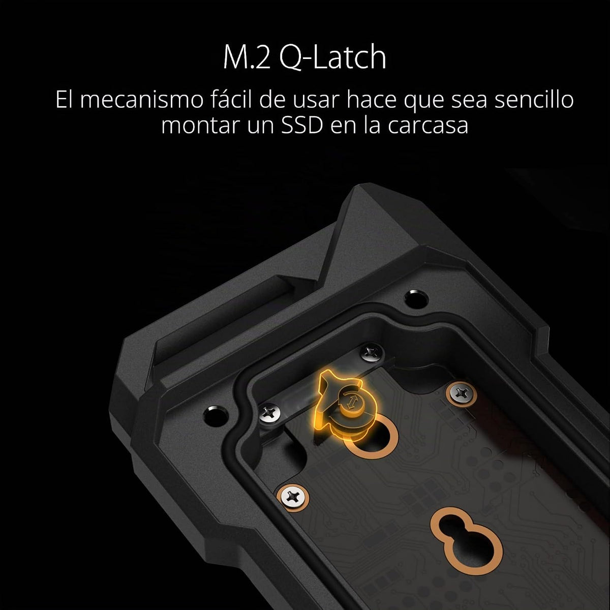 ASUS TUF Gaming A1 - Carcasa externa M.2 NVMe SATA PCIe SSD - USB-C, M.2 Q-Latch para una fácil instalación, resistencia a las caídas, resistencia al agua y al polvo IP68, soporte para PS5 y Xbox, color negro