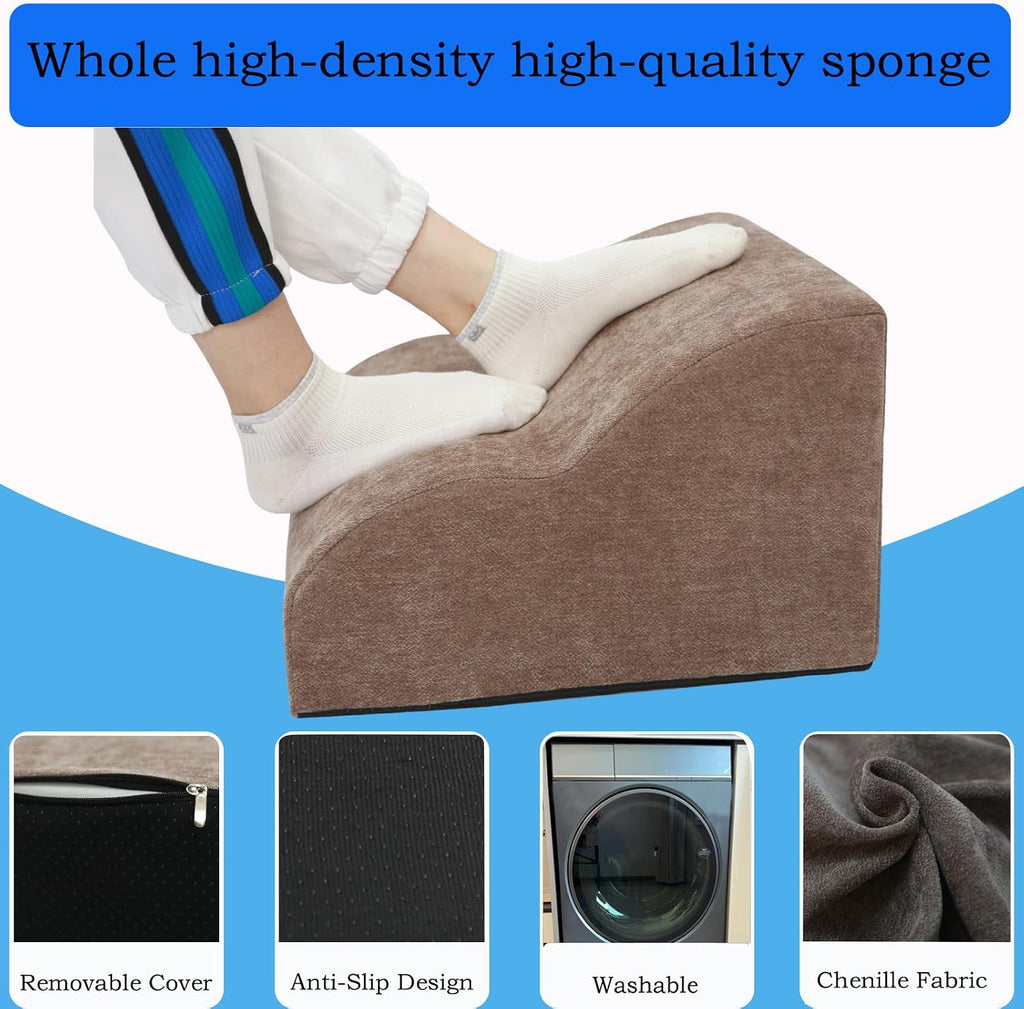 Lámpara Reposapiés para debajo del escritorio en el trabajo. Taburete de tres niveles multifuncional, con reposapiés lavable. para debajo del escritorio, silla de oficina, silla de juego y sofá