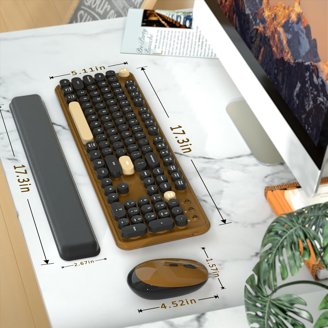Combos de teclados de computadora inalámbricos y mouse, teclado ret...