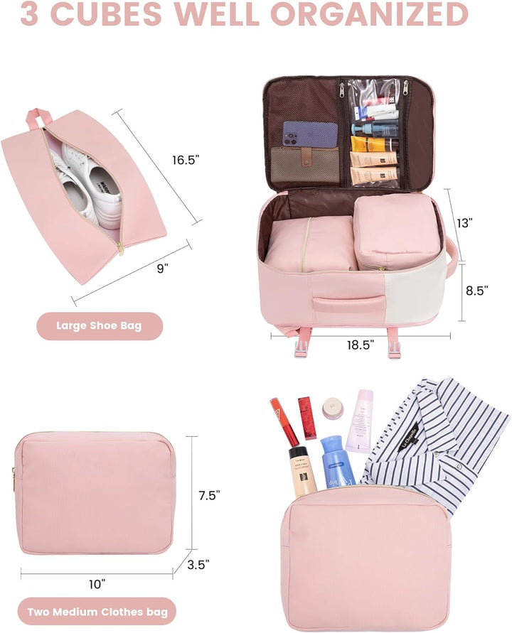 LOVEVOOK - Mochila de mano, mochila de viaje de 40L para mujer con...