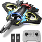 4DRC Aviones RC de espuma con control remoto para niños y adultos, avión de combate RC con luz, 360° Flip Fighter Jet Toys, Stunt Roll, regalos de juguete de avión para niños