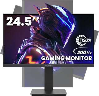 CRUA Monitor vertical FHD 200Hz de 24.5 pulgadas, altura\/pivote\/g...