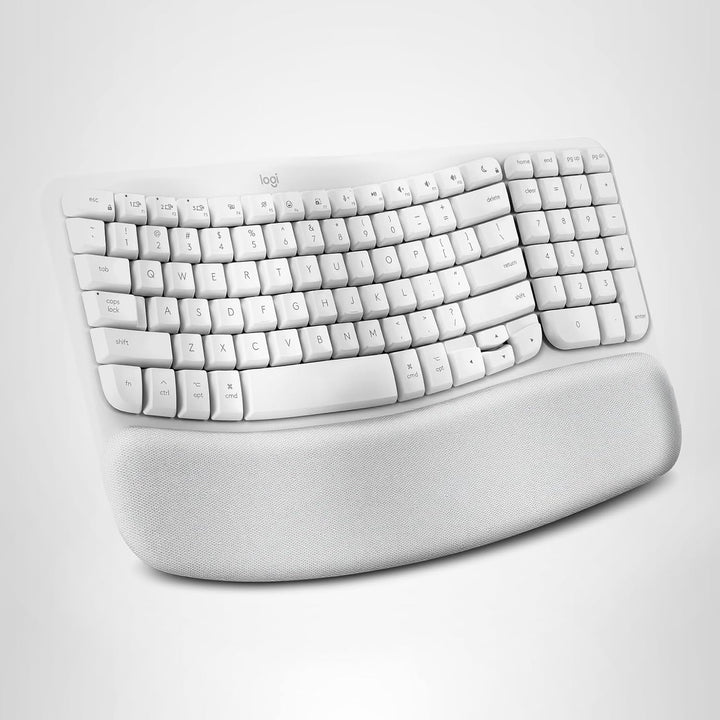 Logitech Wave Keys para Mac, Teclado Inalámbrico Ergonómico con Rep...