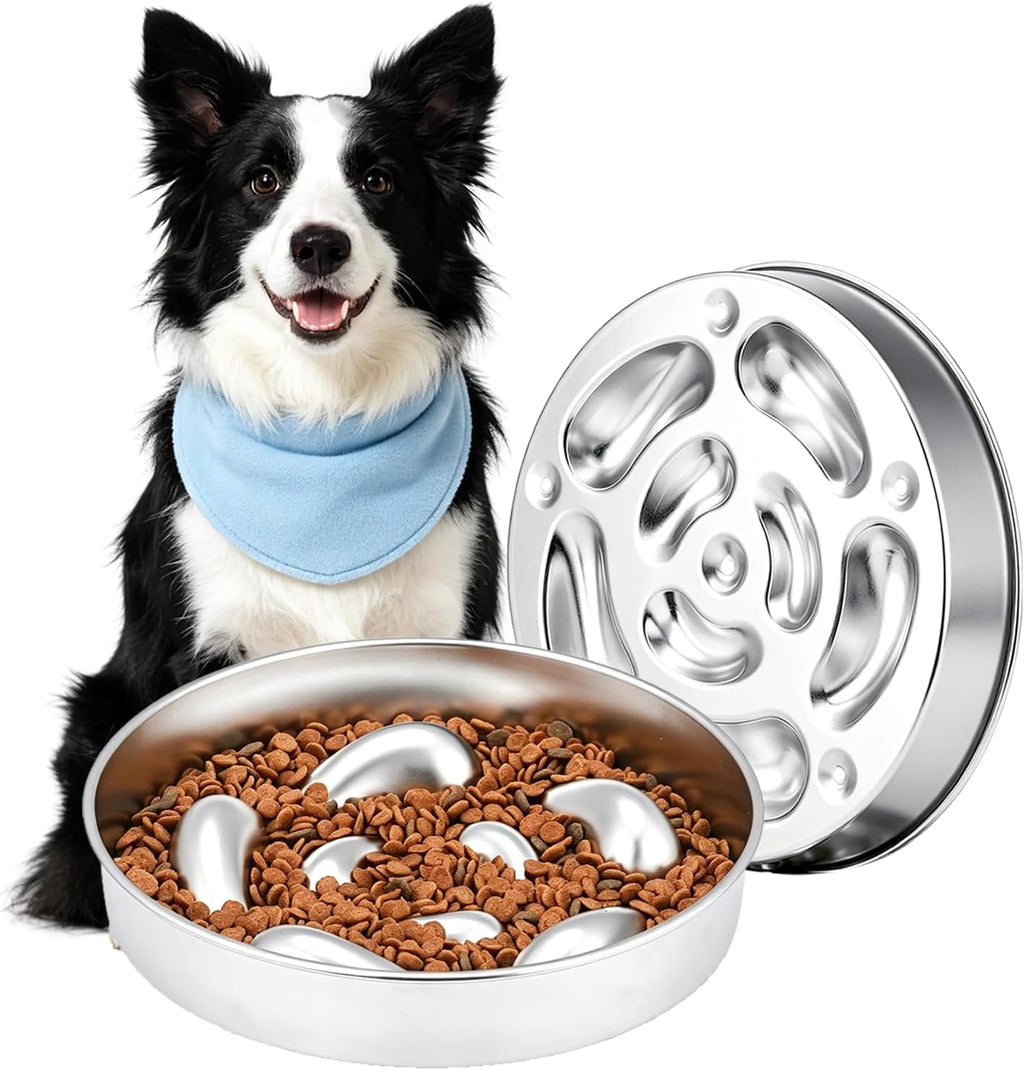 Tazones para perros de alimentación lenta de acero inoxidable 304