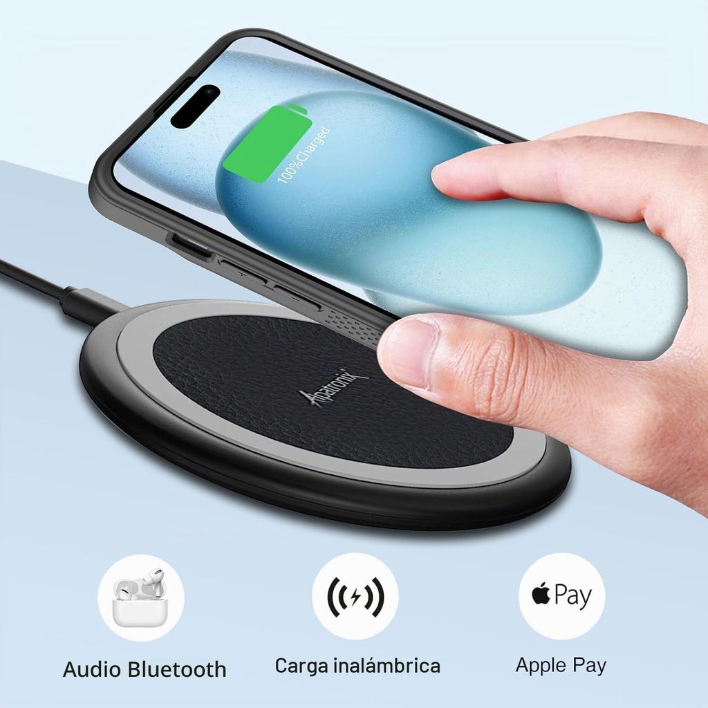 Alpatronix Funda de batería para iPhone 16 Pro Max, funda protectora delgada y portátil para cargador extendido, carga rápida de 15 W, alta capacidad con funda de carga inalámbrica (BX16PM), color negro