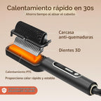 Cepillo profesional iónico para alisar el cabello con pantalla LED F-430