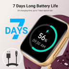 Relojes inteligentes para mujer y hombre Android iPhone, [1.85" AMOLED Pantalla] Smartwatch Rastreador de Actividad 3ATM a Prueba de Agua con Llamadas Bluetooth, Control AI, Monitor de Ritmo Cardíaco/SpO2/Sueño, Batería de 7 Días
