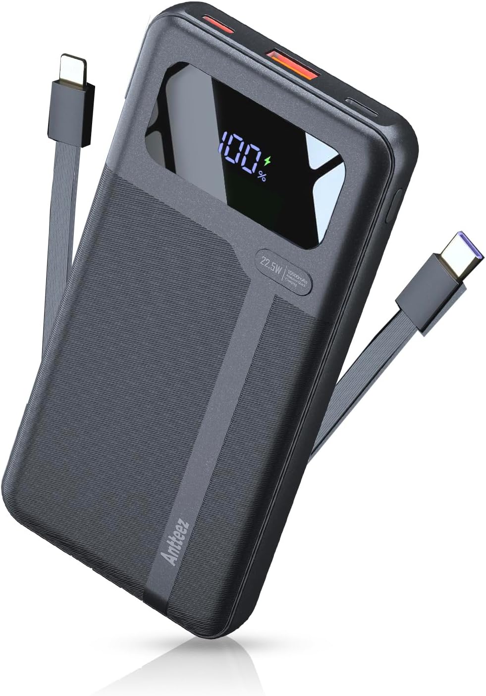 Antteez Cargador portátil de 10,000 mAh, cargador de batería de car...