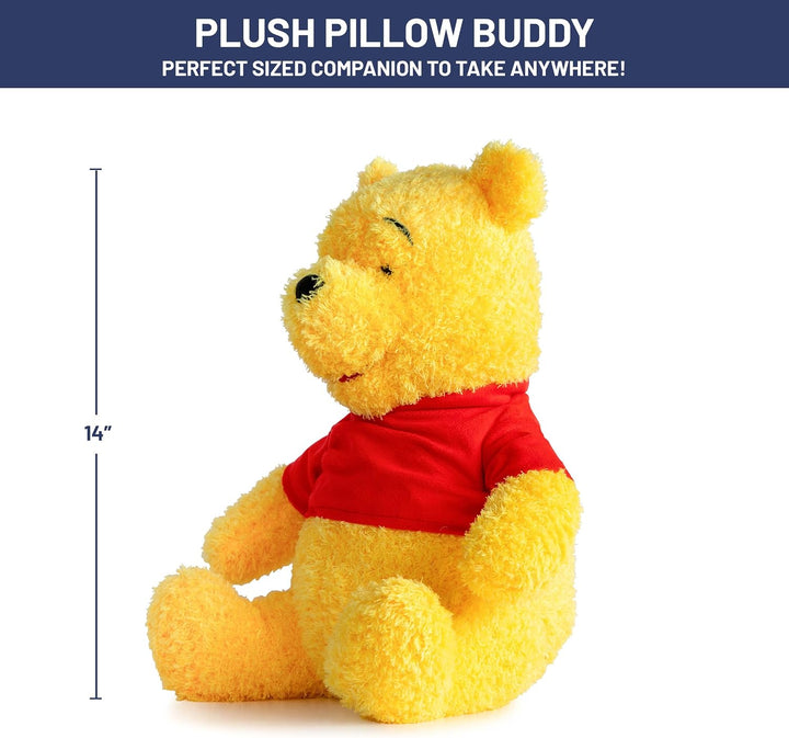Jay Franco Disney - Almohada de peluche de 14 pulgadas, color amari...