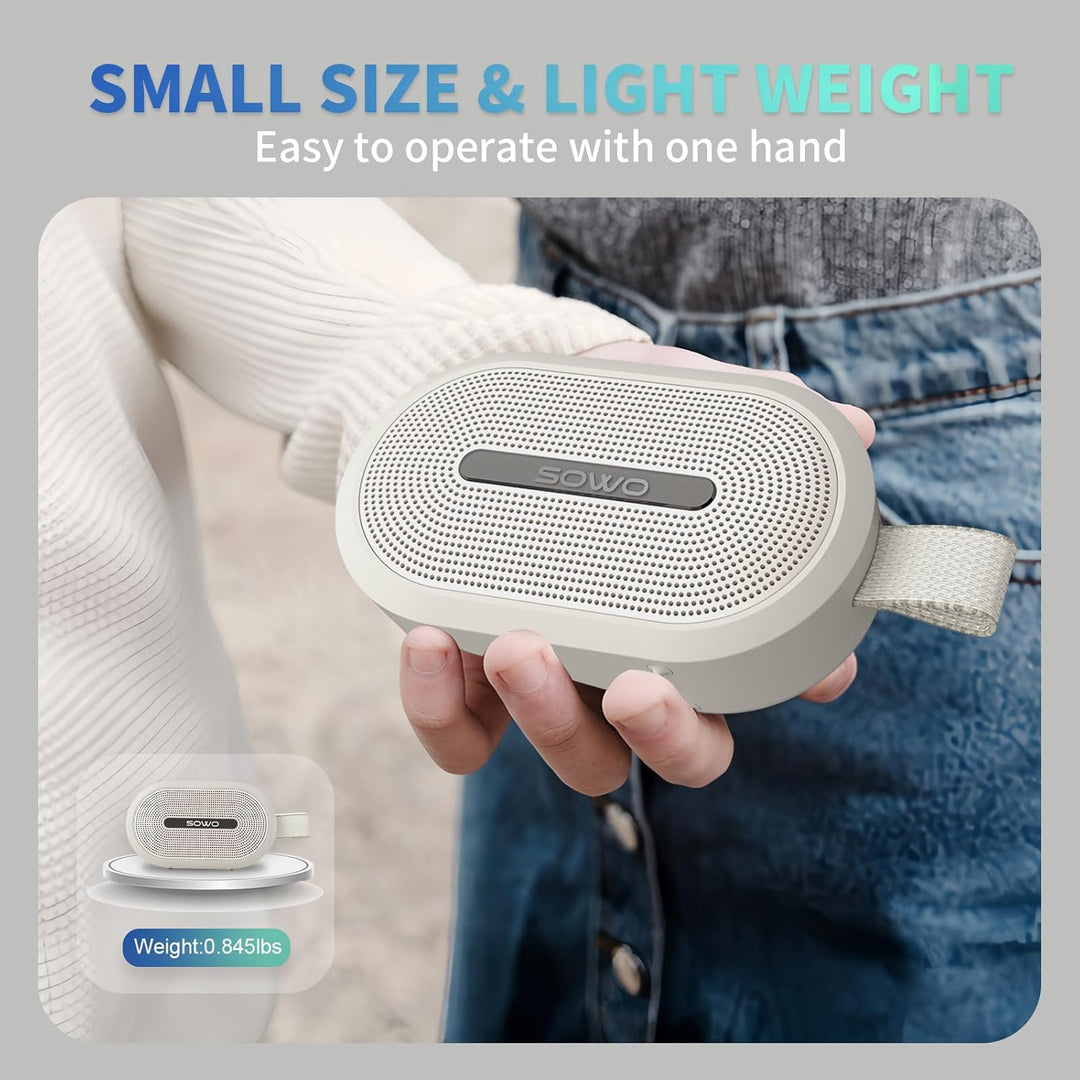 SOWO Altavoz pequeño portátil inalámbrico, altavoz Bluetooth ultra...