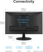 ASUS Monitor de cuidado ocular de 22" (VP229QF) - 100Hz, IPS, F...