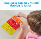 hand2mind MarbleTracers - Letras minúsculas, 24 bandejas de rastreo de letras, 10 canicas