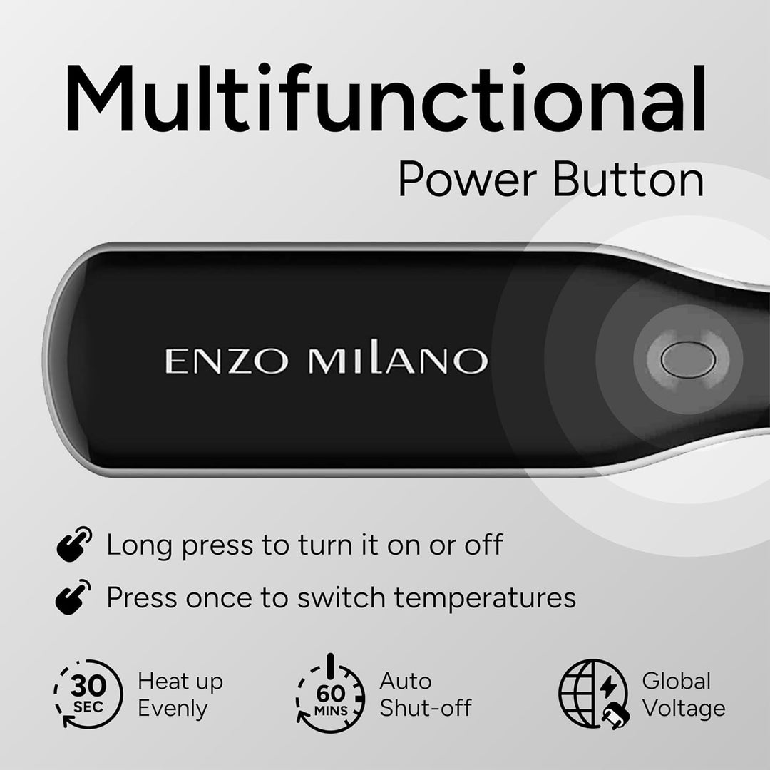 Enzo Milano - SX ENZOcool Professional - Peine caliente eléctrico 2...