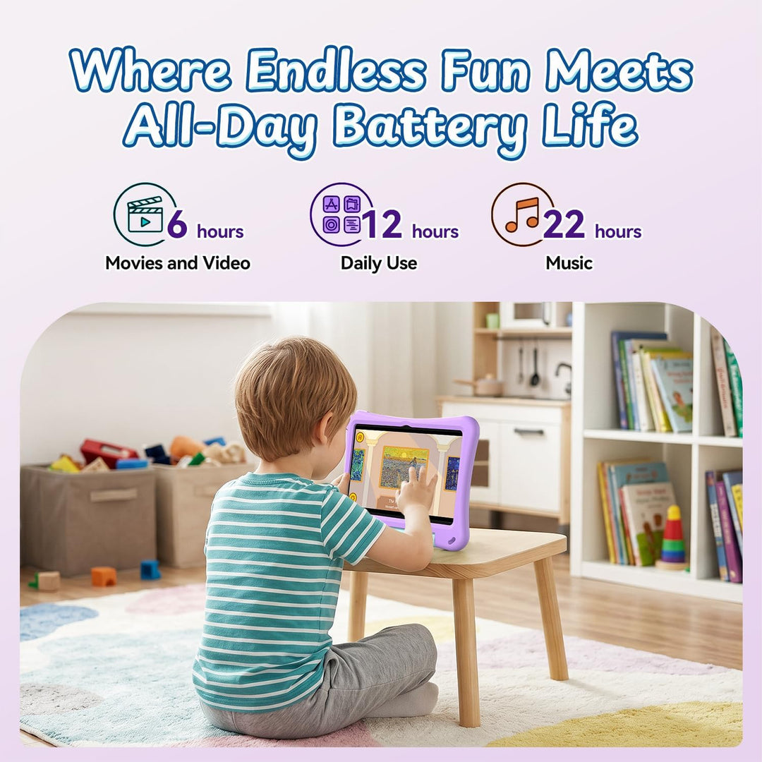 EDUAITABLET Tablet infantil de 10 pulgadas, tableta Android 16 para...