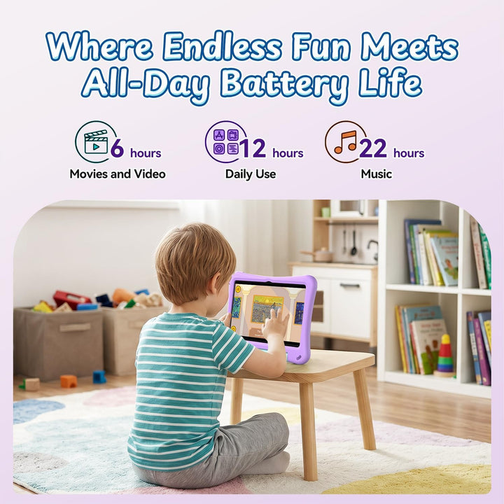 EDUAITABLET Tablet infantil de 10 pulgadas, tableta Android 16 para...