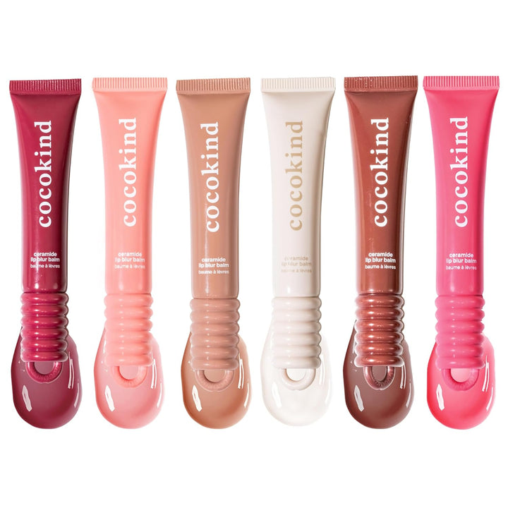 Cocokind Ceramide Lip Blur Balm - Paquete variado de bálsamo labial...