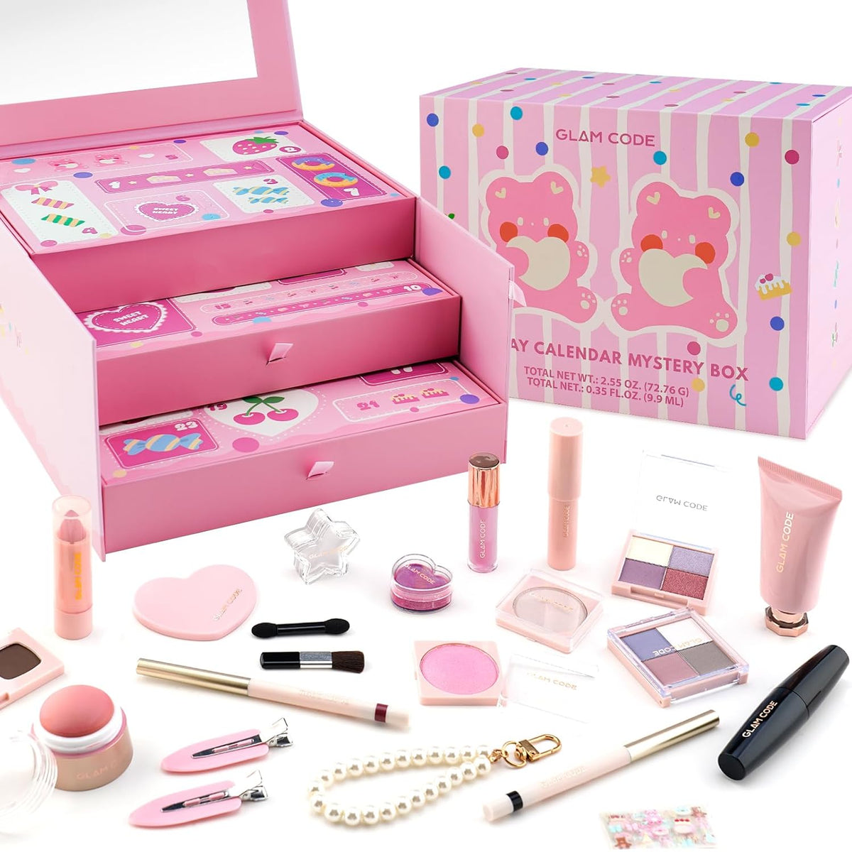 Glam Code Calendario de Adviento de maquillaje de 24 días 2025, jue...