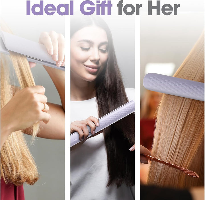 Quico Plancha para el cabello, alisadora de cabello de viaje global...