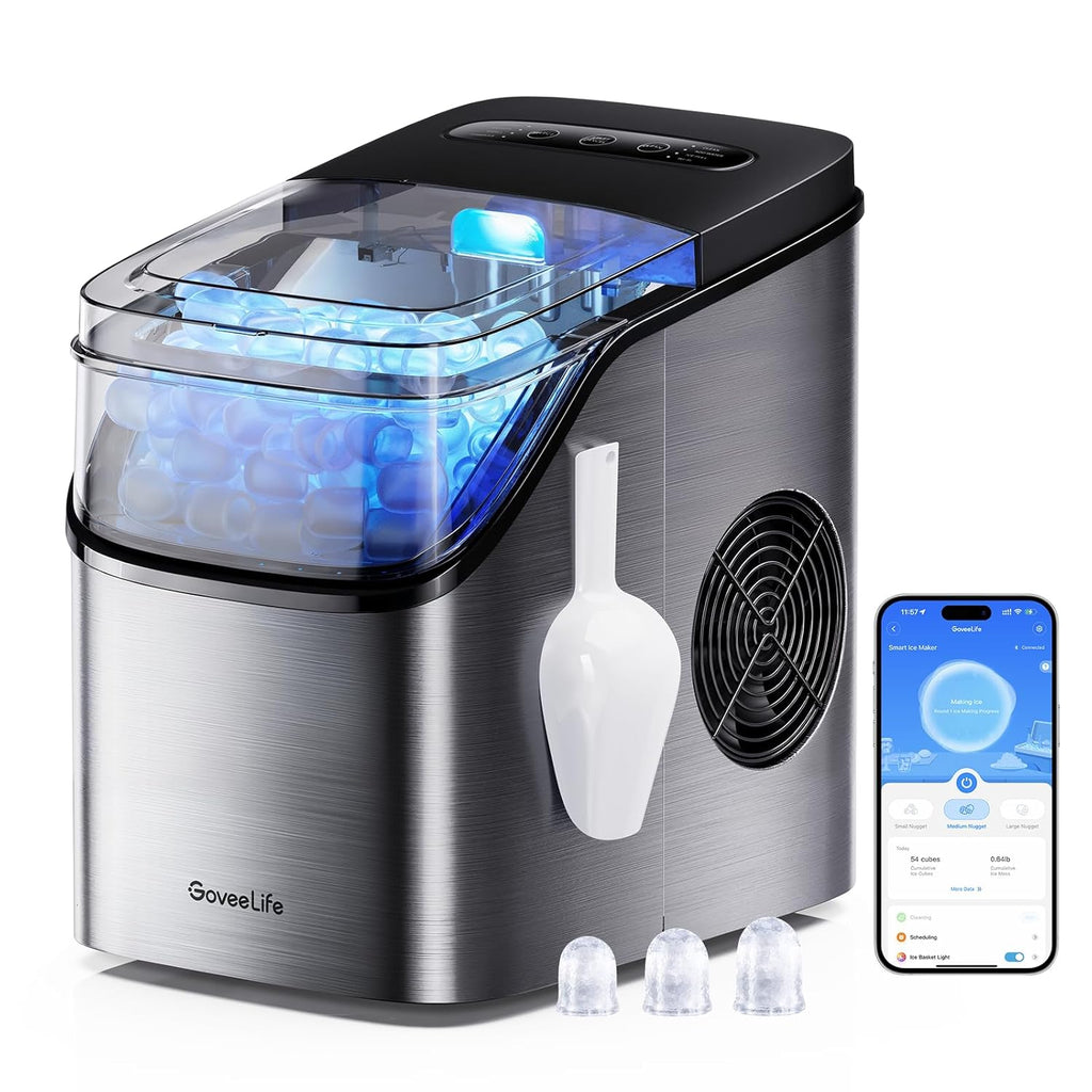 GoveeLife Máquina de hielo inteligente, 9 cubos de hielo en 6 minutos