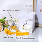 Crystal AB-Color Rose Bouquet Flor, Figura de flor de cristal