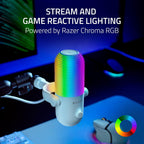 Razer Seiren V3 Chroma RGB, reactivo a juego y streaming, micrófono USB