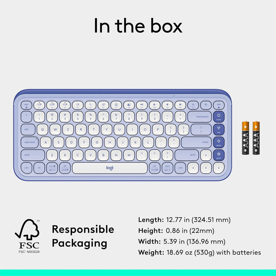 Logitech POP ICON Keys Teclado Inalámbrico Bluetooth, Escritura Cóm...