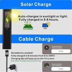 Mando a distancia solar de repuesto para Samsung Smart TV (2018-2025): célula solar recargable, carga USB-C, voz y Bluetooth, neo, QLED, cristal UHD, marco, terraza, sero, serif y monitor