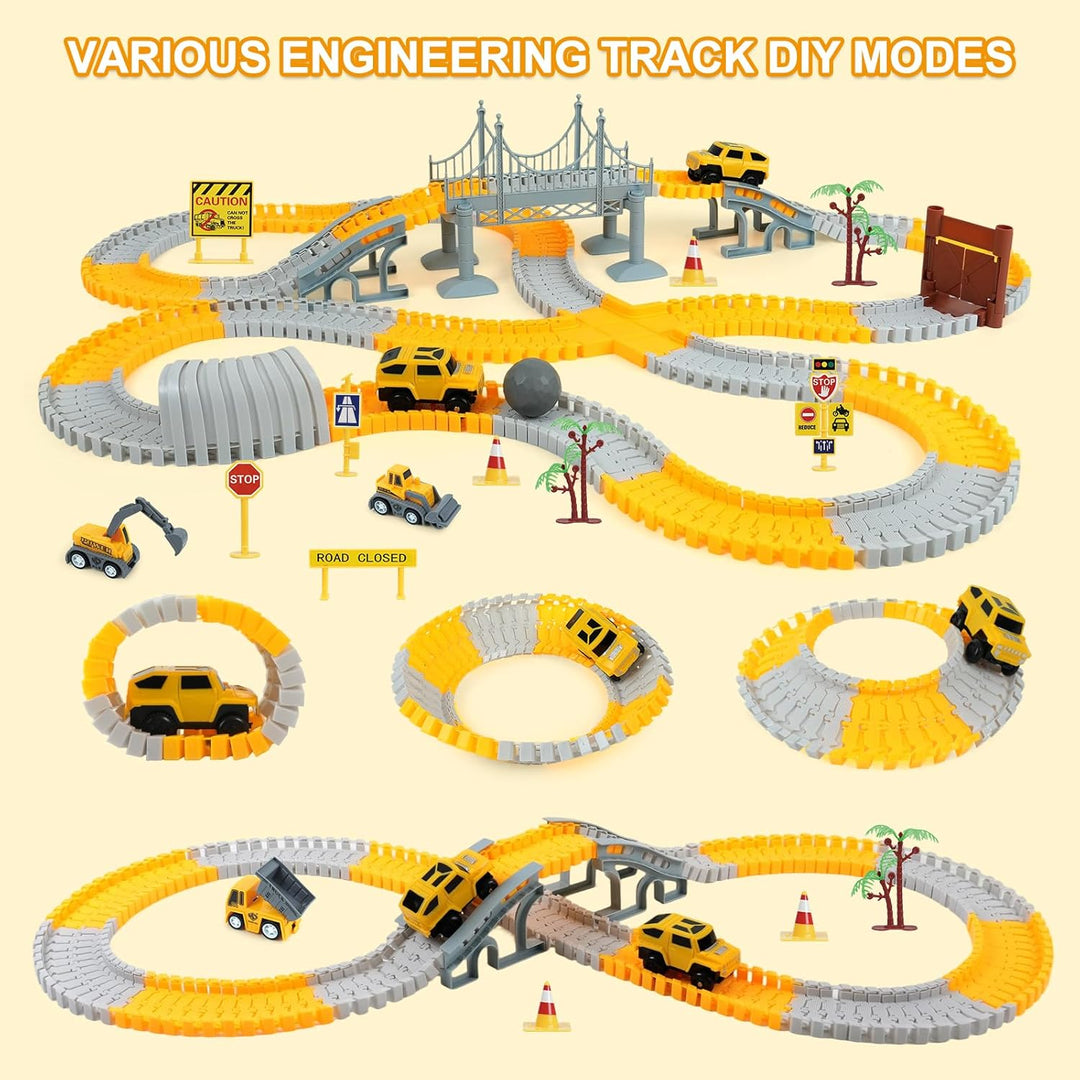 ToyFuntasy Juguetes de Pistas de Carreras de Construcción para Niño...