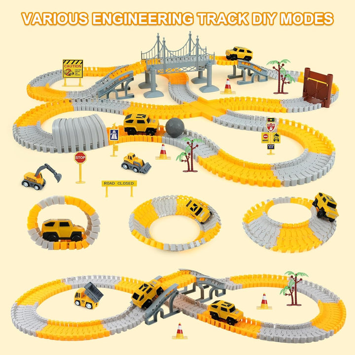 ToyFuntasy Juguetes de Pistas de Carreras de Construcción para Niño...