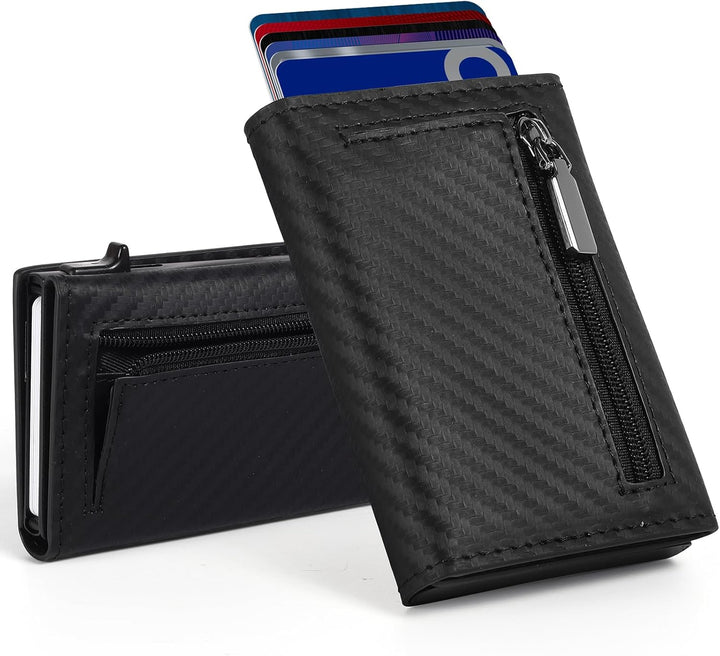 Aibirui Billetera delgada para hombre, billeteras de triple pliegue...