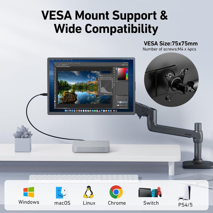 Wixzet Extensor de pantalla para computadora portátil de 16 '', sop...