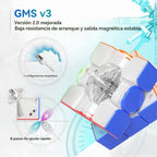 GAN 12 Maglev UV, Cubo de velocidad adhesivo 3x3 sin pegatinas Gans 56mm, cubo mágico de rompecabezas, juguetes para niños, adolescentes y adultos, regalos de cumpleaños y rellenos de calcetines